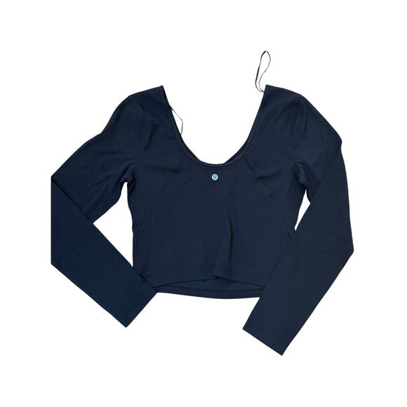 (10) $78 Lululemon Align Long Sleeve Shirt Black - Picture 6 of 7